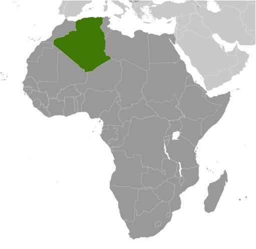 Algeria locator map