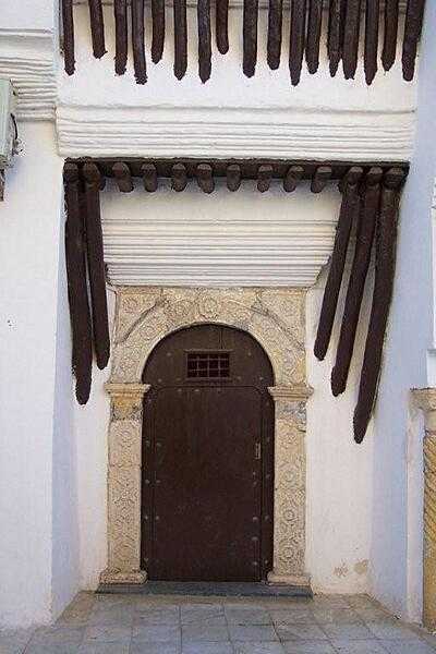 An ornate doorway in the Algiers Casbah.