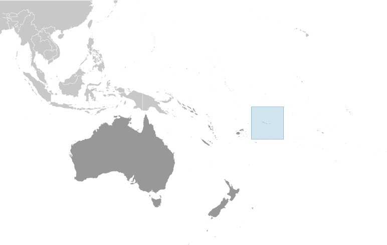 American Samoa locator map