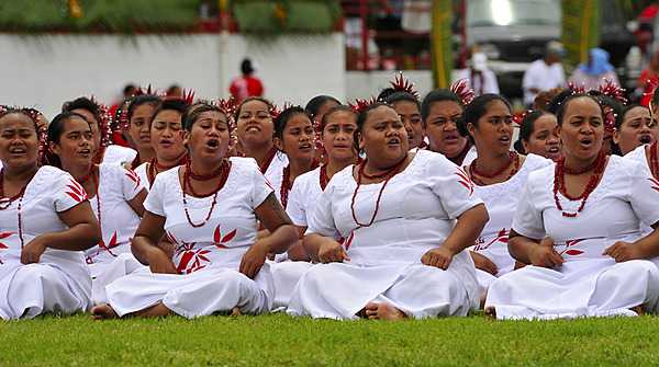 Fa’asamoa, the Samoan way of life, here expressed in the form of a ladies choir. Photo courtesy of the US National Park Service.