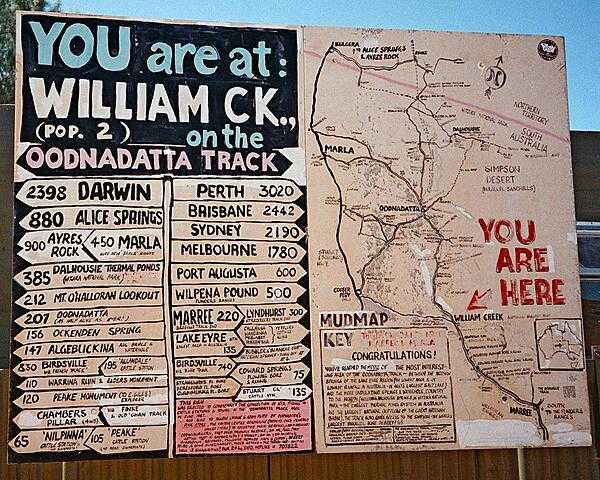 Wonderfully original sign in the Outback.