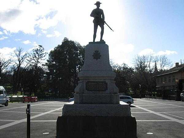 A monument in Bendigo commemorating the Australian men who fell in the South African (Boer) War (1899-1902).