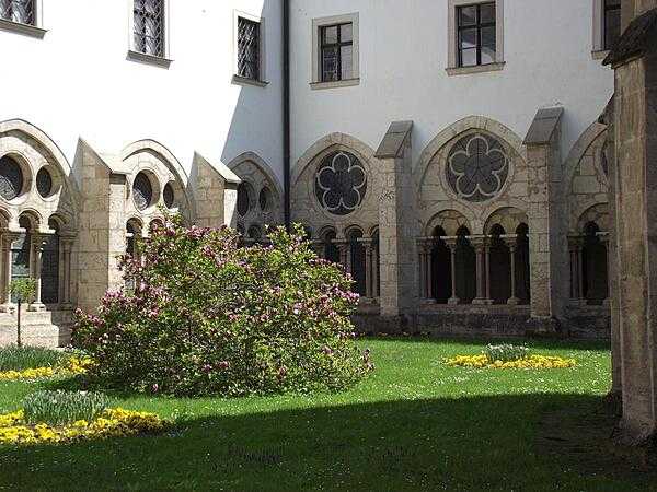 One of the smaller courtyards in Heiligenkreuz (Holy Cross) Abbey in the southern Vienna Woods.