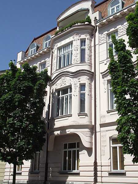 Beautiful Art Nouveau (Jugendstil) decorated residence in the western Heitzing district of Vienna.