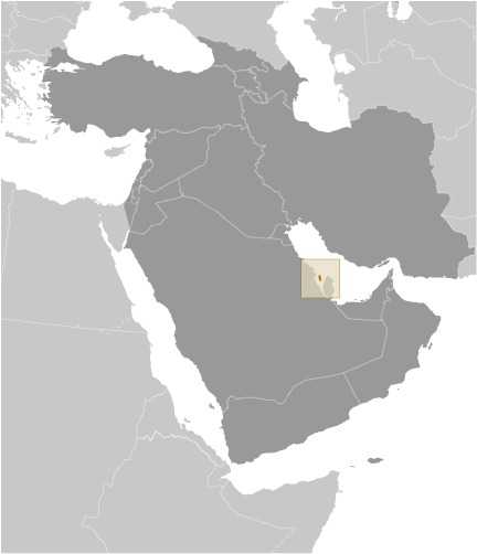 Bahrain locator map