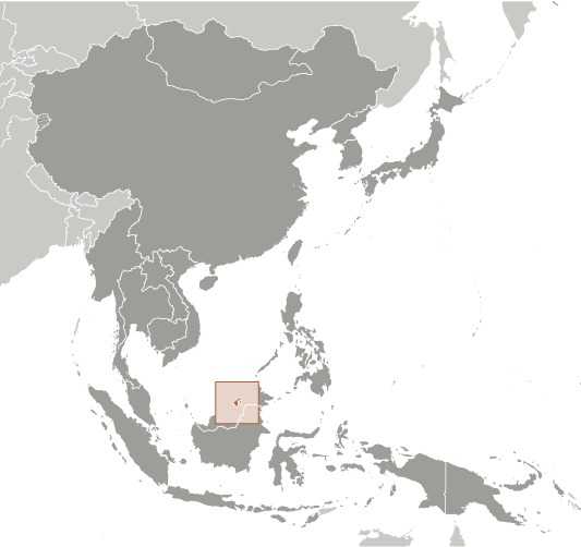 Brunei locator map