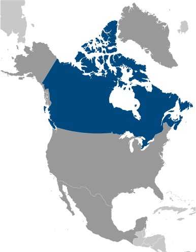 Canada locator map