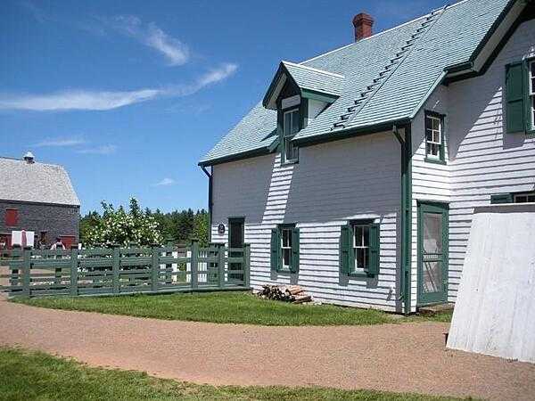 Green Gables farmhouse, Cavendish, Prince Edward Island. The farm and its environs served as the setting for the popular Anne of Green Gables novels by Lucy Maud Montgomery.