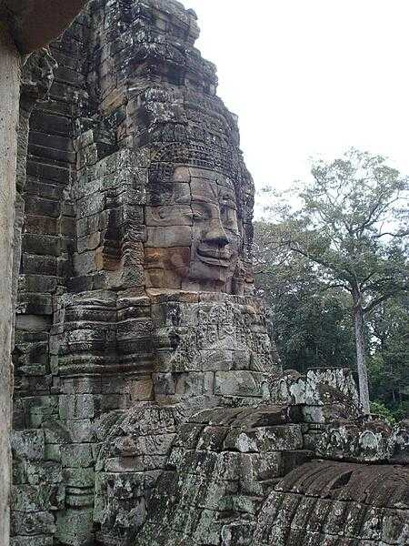 The Bayon is chiefly known for the multitude of serene and massive stone faces on its many towers.