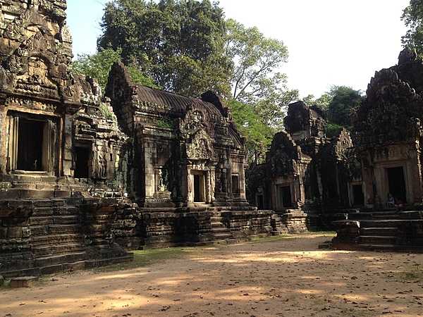 Temple buildings at Angkor Thom.