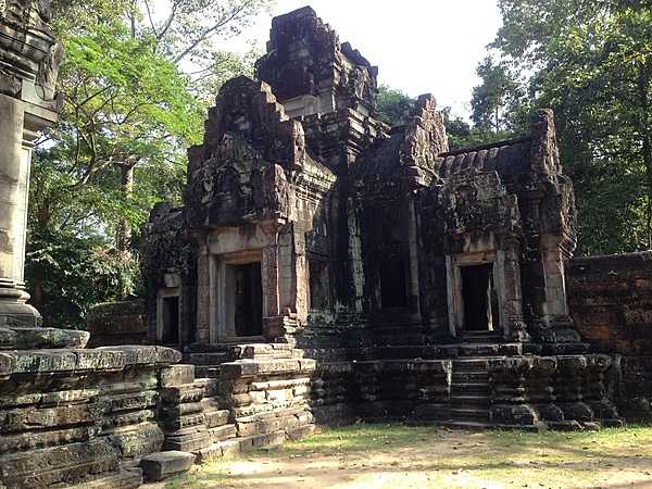 Well-preserved temple building at Angkor Thom.