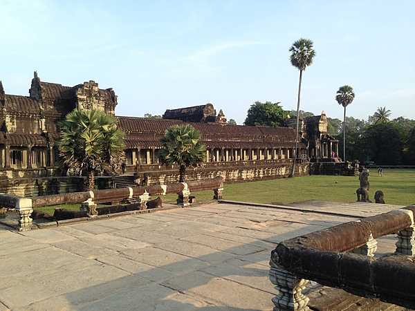 Some of the impressive and beautifully preserved temples at Angkor Wat.
