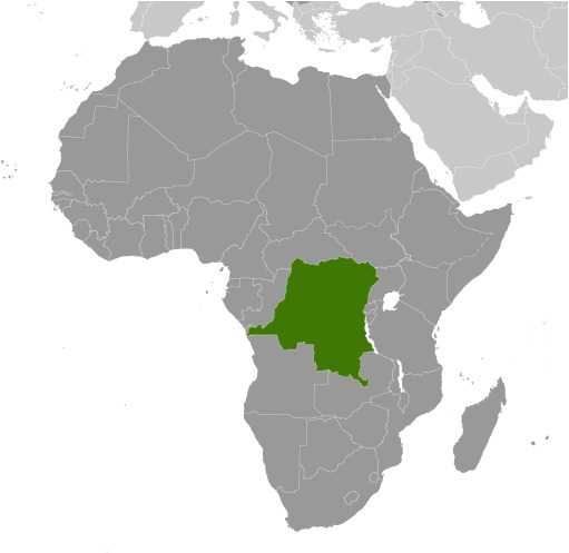 Congo, Democratic Republic of the locator map