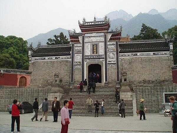 The Huangling Temple in Sandouping - site of the Three Gorges Dam - dates back to 1618.