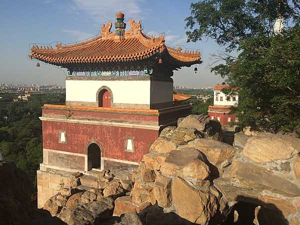 Another view of a gate tower at the Summer Palace in Beijing.