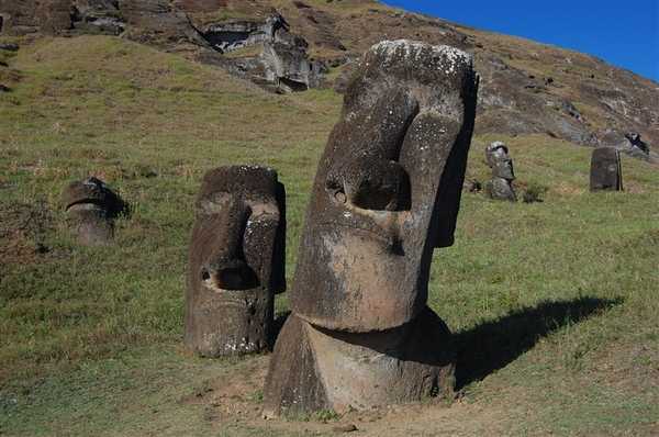 A seemingly inquisitive moai tilts his/her head on Easter Island (Rapa Nui) while pondering an observation for centuries. Image courtesy NOAA / Elizabeth Crapo.