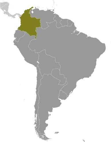 Colombia locator map