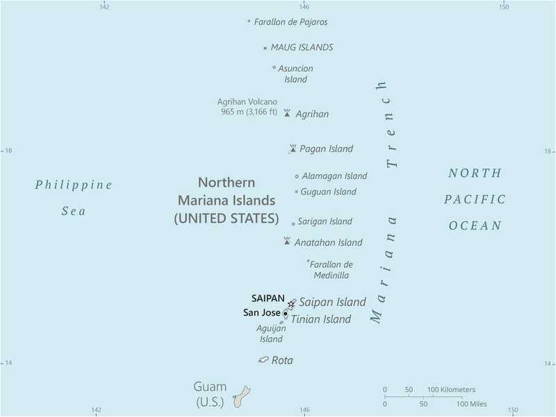 Northern Mariana Islands map