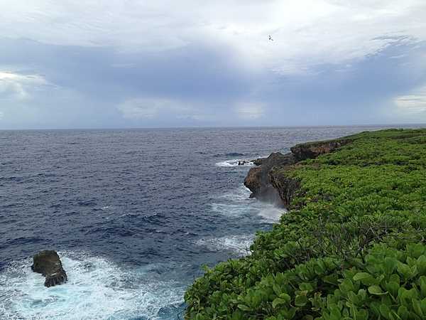 A view along the Saipan coastline.