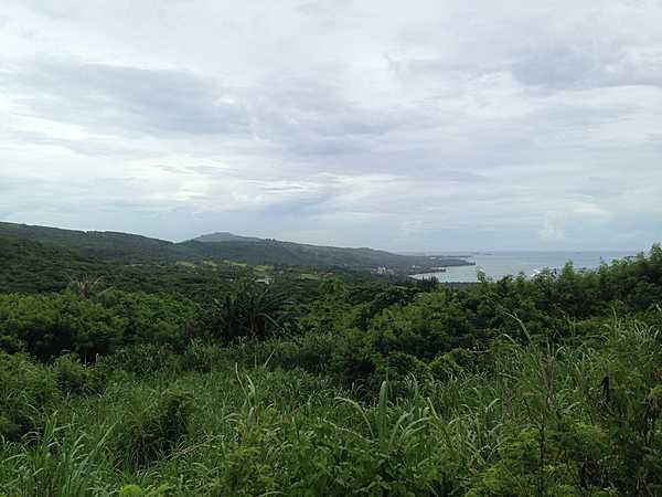 A view of some of the tropical terrain on the island of Saipan.