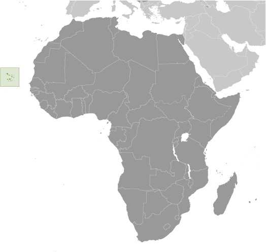 Cabo Verde locator map