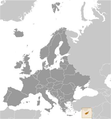 Cyprus locator map