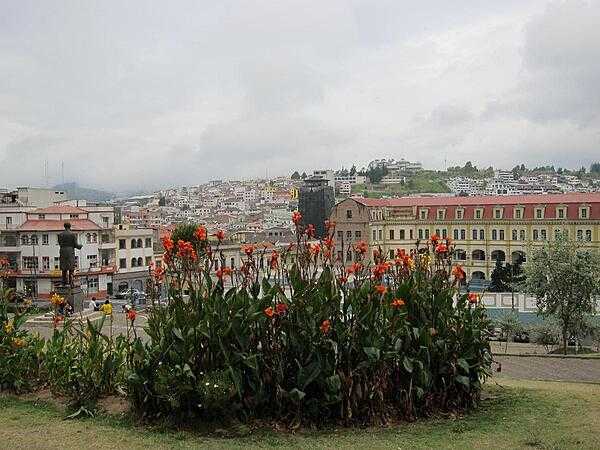 Ecuador&apos;s capital, Quito (San Francisco de Quito), is built in a valley and on the eastern slope of an active stratovolcano in the Andes Mountains.