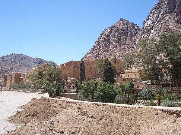 The Sinai Monastery of St. Catherine&apos;s located on the reputed site of the burning bush seen by Moses in the Old Testament.
