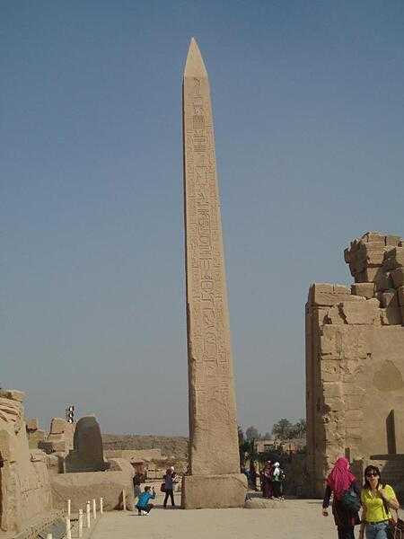 Obelisk of Hatshepsut at the Temple of Karnak in Luxor.