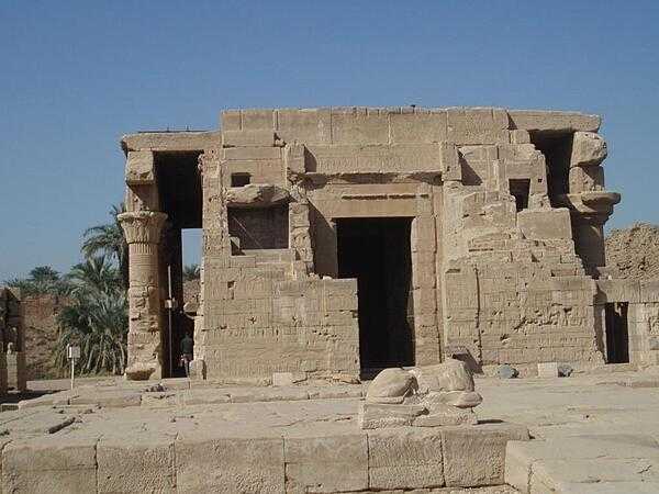 Birth House at the Temple of Hathor at Dendera. A birth house or &quot;mammisi&quot; was associated with the nativity of a god. The birth house at Dendera was constructed mainly by the Roman emperor Trajan, who ruled from A.D. 98 to 117.