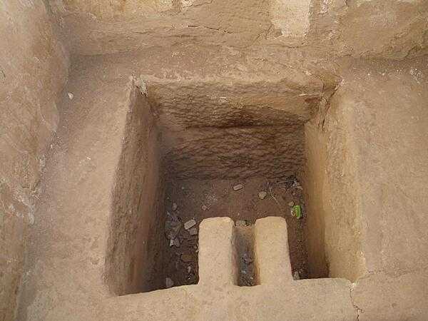 The pharaoh&apos;s toilet at the Mortuary Temple of Ramses III at Medinet Habu.