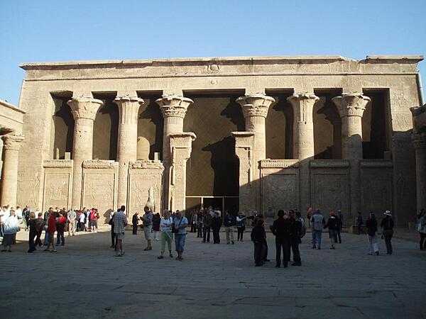 Hypostyle Hall at the Temple of Horus at Edfu.