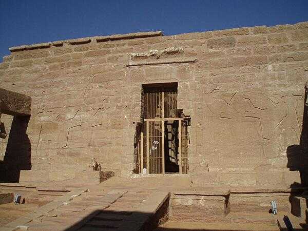 Inner wall at the Temple of Amun and Amun Ra at Wadi el Seboua.