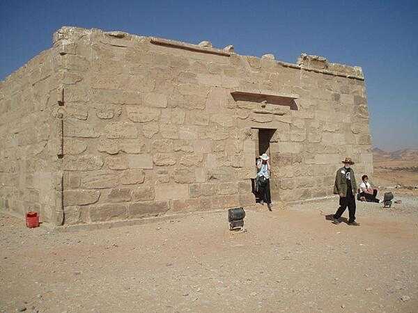 Chapel at the Temple of Meharakka at Wadi el Seboua dedicated to the gods Isis (Hathor) and Serapis.