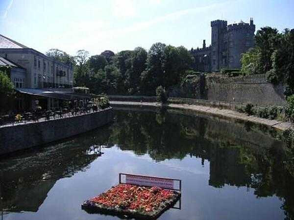 Kilkenny Castle as seen from the nearby River Nore.