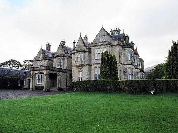 Built in 1843, Muckross House is an Elizabethan-style manor house 6 km (4 mi) from the town of Killarney in County Kerry. The grounds of the estate became the basis for Killarney National Park in 1932.
