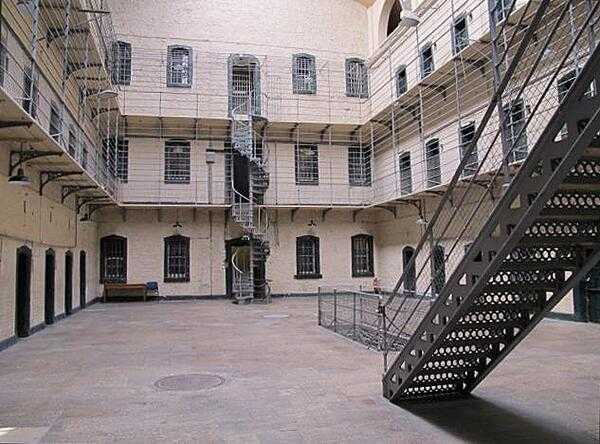 A view of the cells in the Victorian Wing of the Kilmainham Gaol in Dublin.