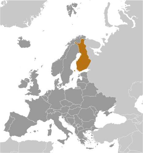 Finland locator map