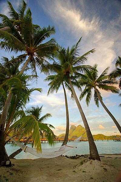 Relaxation is the name of the game in Bora Bora.