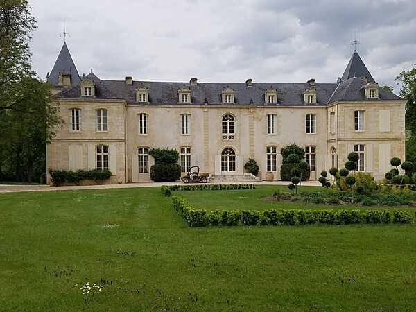 Chateau de Reignac in Saint Loubes near Bordeaux. The area is famous for its wine production.