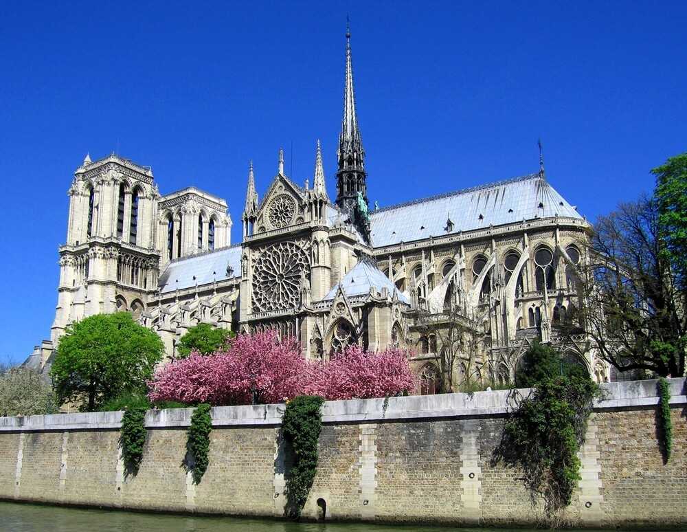 A UNESCO World Heritage site since 1991, the current Notre-Dame, an icon of Gothic architecture, was built in the late 12th century on the ruins of two earlier basilicas. The cathedral was the coronation site for Napoleon I in 1804, the setting for Victor Hugo’s 1831 book The Hunchback of Notre-Dame, and the funeral site of many French presidents.