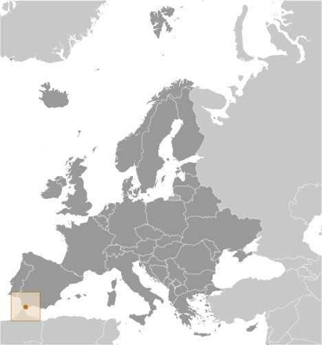 Gibraltar locator map