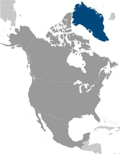Greenland locator map