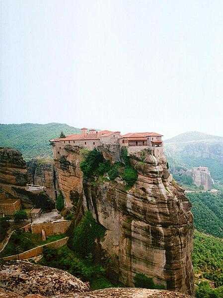 Grand Meteora Monastery, one of six remaining 14th-century monasteries all located near the town of Kalmbaka in the Meteora region.