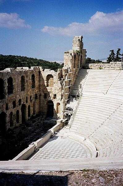 The Odeon of Herodes Atticus in Athens.
