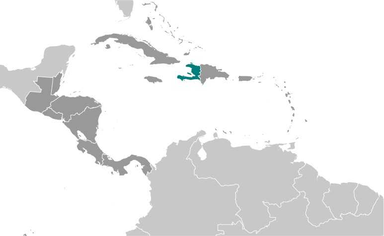 Haiti locator map