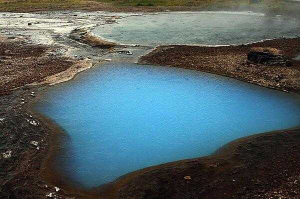 An azure blue hot pool.