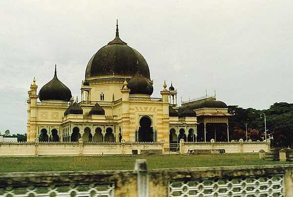 A mosque in Medan, the capital and largest city of the Indonesian province of North Sumatra.