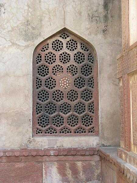 Window at Agra Fort.