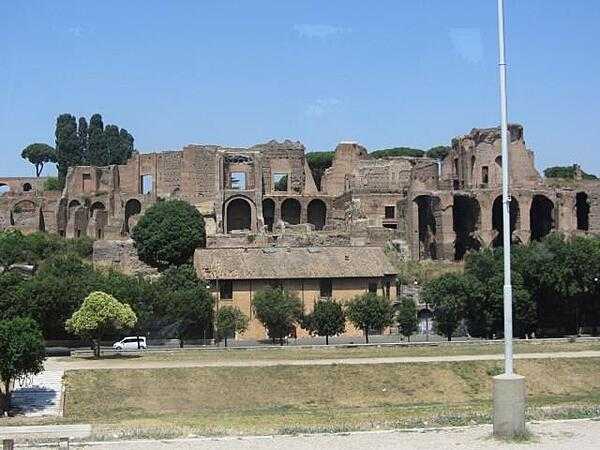 Ruins of a Roman building in Rome.